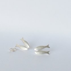 earrings Couple, silver 
