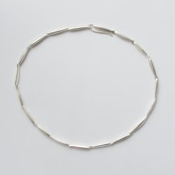 necklace long fish, Silver