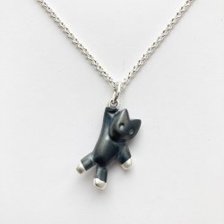 Pendant Tom partial  burnished silver