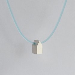 pendant Mobile Homes Silver on rubber cord
