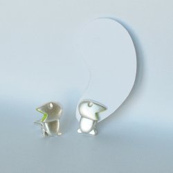 Animal Ohrclip  Sterlingsilber Emaillack