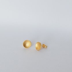 Ohrstecker Regenbogenschüsselchen Sterlingsilber goldplattiert